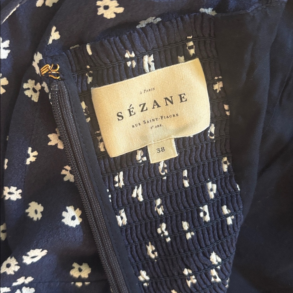 Sezane Melina Dress Vica Florals Print - Size 6 - Picture 4 of 4